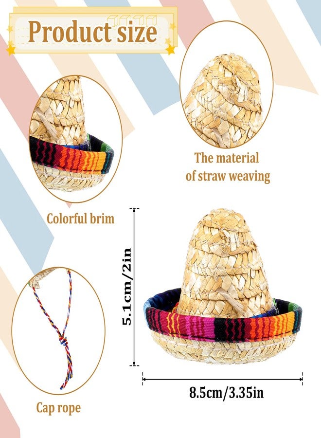 Gtziqa Bearded Dragon Sombrero Hats, Bearded Dragon Clothes Accessories Lizard Straw Hat with Adjustable Chin Strap Small Pet Hat Lizard Costume for Reptile Ferret Hamsterleopard Gecko Snake Guinea Pig Pet - Image 3